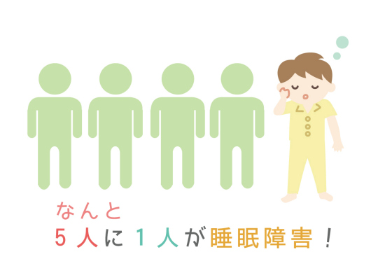 5人に1人が睡眠障害