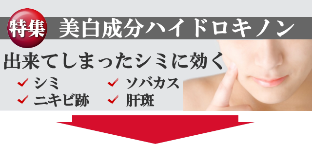 ハイドロきノンの美白成分